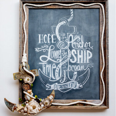 Hope Is The Anchor Chalkboard