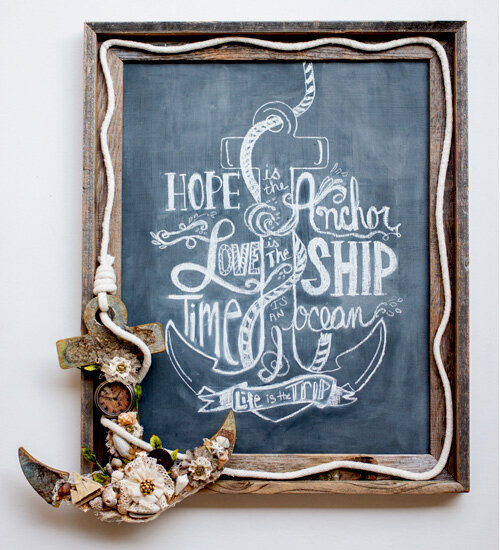 Hope Is The Anchor Chalkboard
