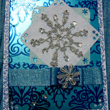Foil snowflake card
