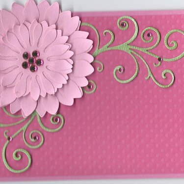 3 Shades of Pink Note Card
