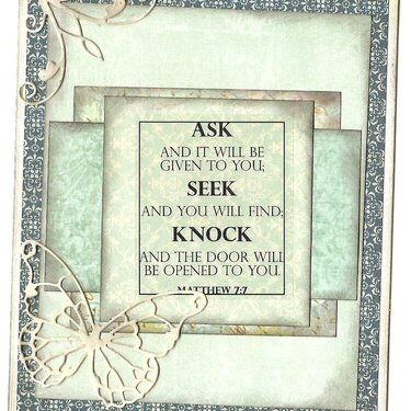 Ask..Seek..Knock