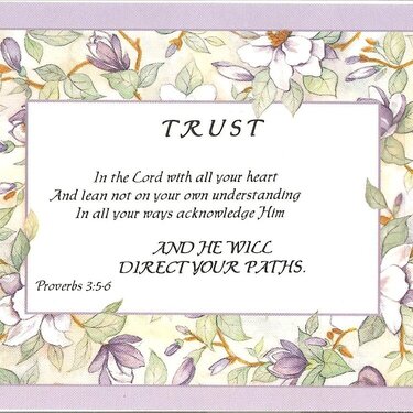 Trust in the Lord