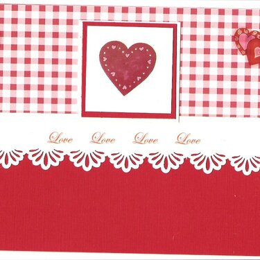 Simple Valentine Note Card