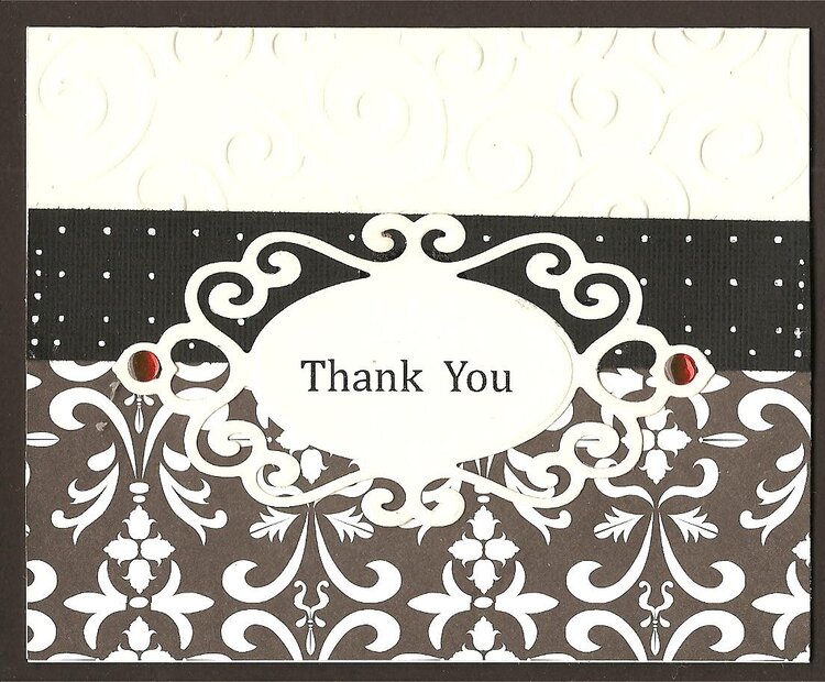 Wedding Colors - Thank You Card