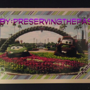 &quot;Cars&quot; Topiary Photo Card