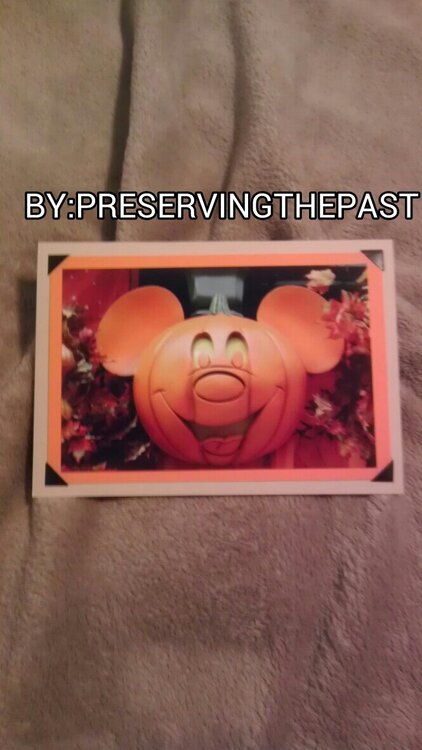 Photo Card -- Halloween Mickey