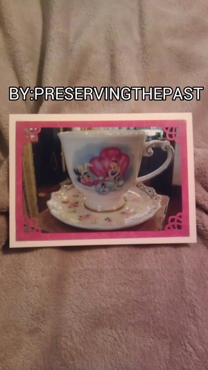 Photo Card -- Disney Tea Cup