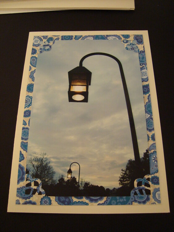 Photo Card -- Evening Lanterns