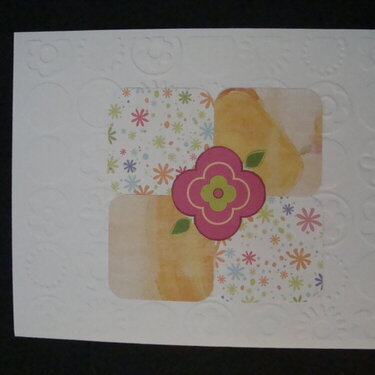 Embossed Flowers Card