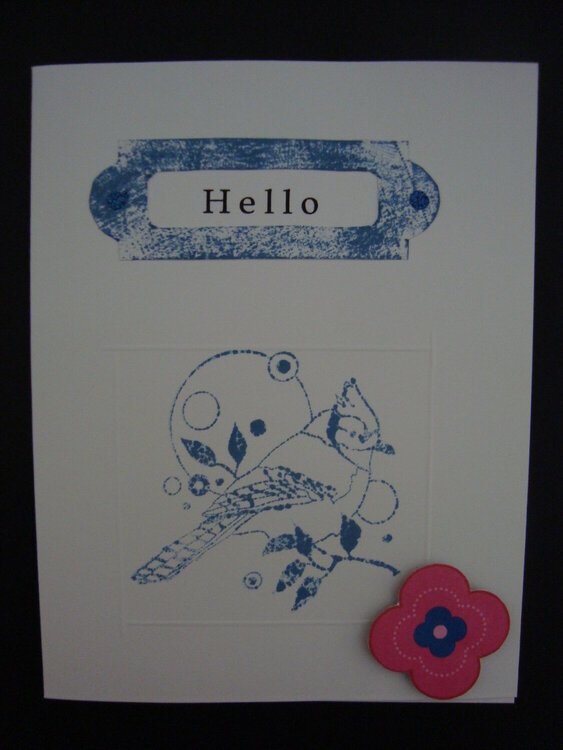 Blue Jay Card -- Hello