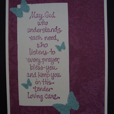 Prayer Card -- Purple