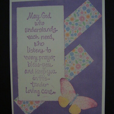 Prayer Card -- Floral