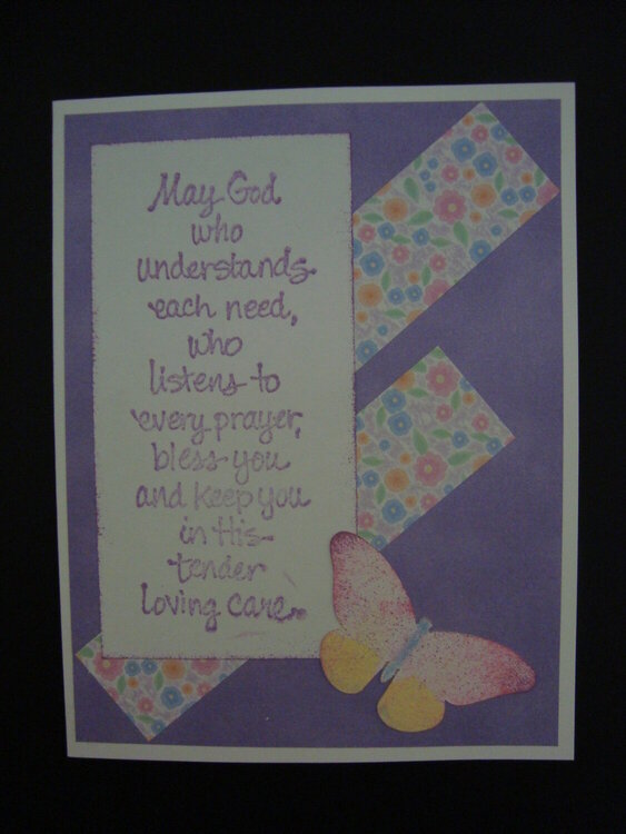 Prayer Card -- Floral