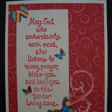 Prayer Card -- Red