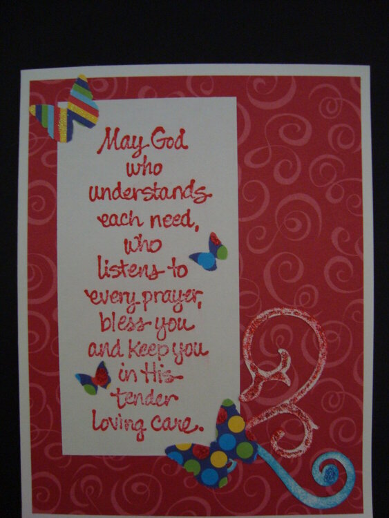 Prayer Card -- Red