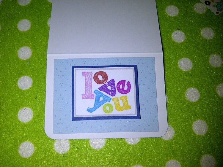 love you mini card