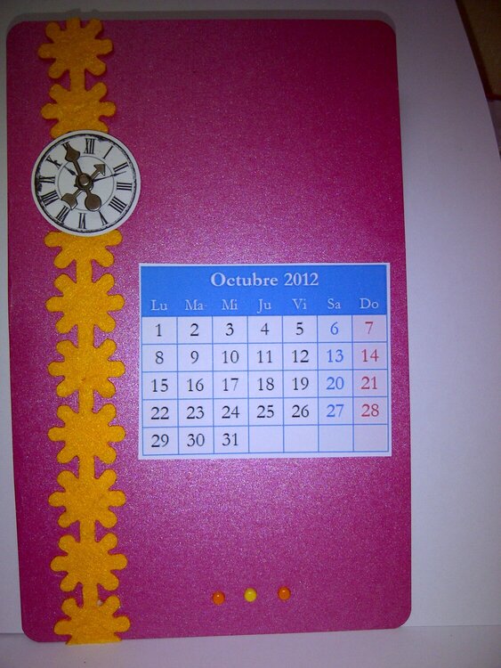 Personalize Calendar Octubre