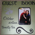 Wedding guest book