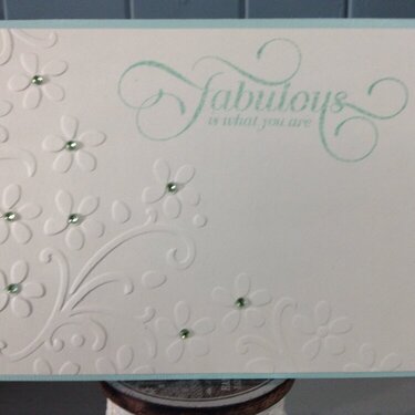 Fabulous is what you are Birthday Card