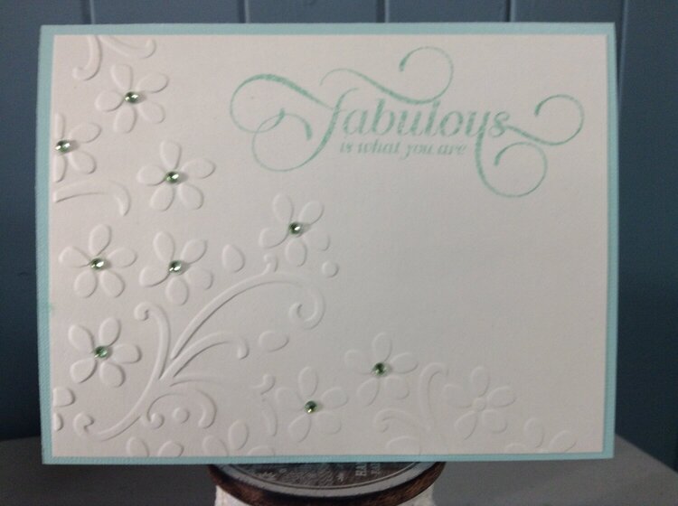 Fabulous is what you are Birthday Card