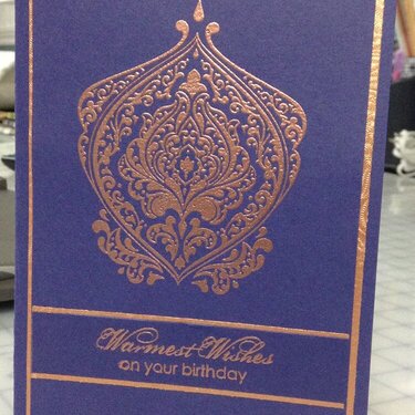 Beautifully Baroque Birthday Card