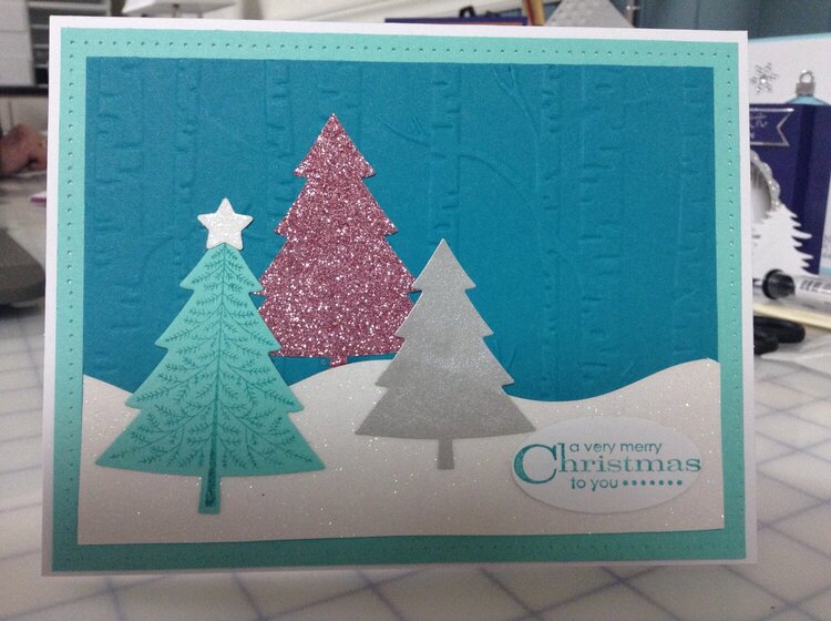 Peaceful Pines Christmas Card