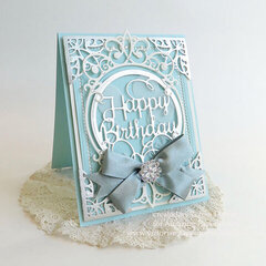 Happy Birthday in Tiffany Blue by Teresa Horner
