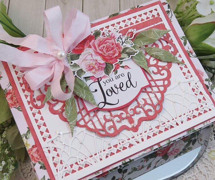 You are Loved Valentine envelope mini book by Teresa Horner