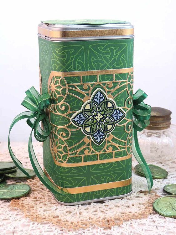 Lucky to be Irish Treat Canister by Teresa Horner