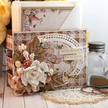 Fall Card Caddy with matching cards by Teresa Horner