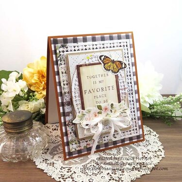 Farm style layered Card by Teresa Horner