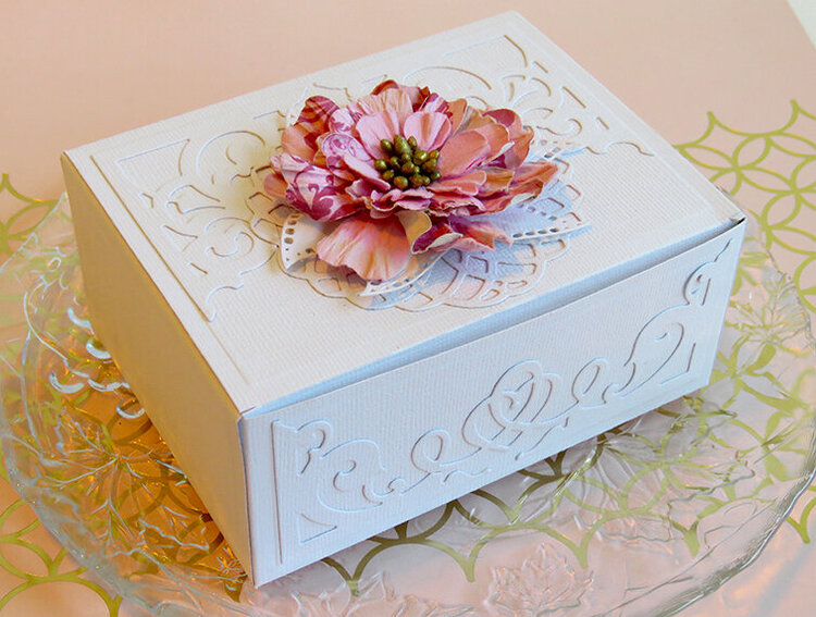 Vintage flowered gift box by Teresa Horner