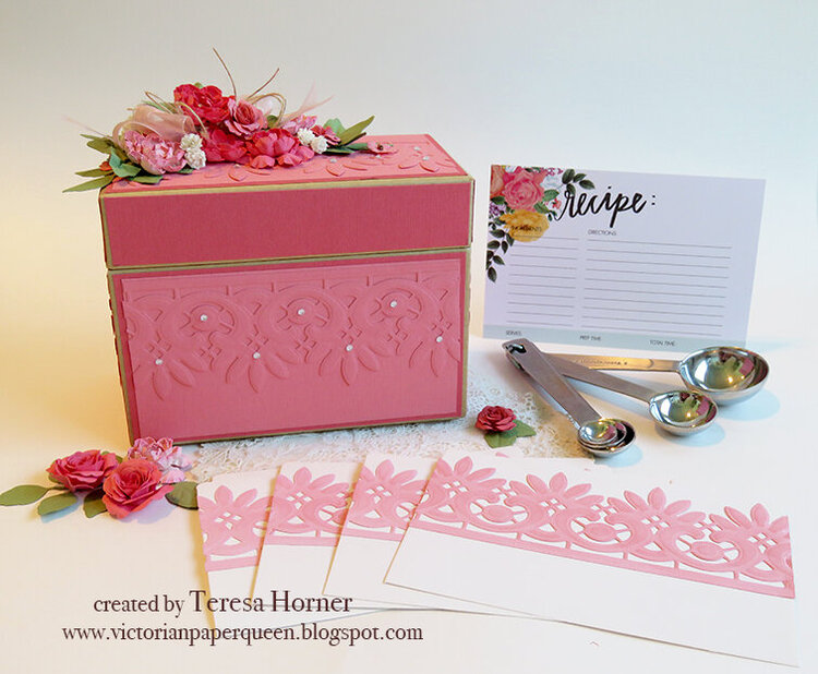 Vintage Recipe Box, dividers and cards by Teresa Horner