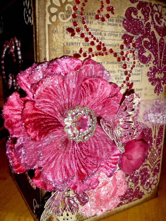 Pink Bling &amp; Sepia Explosion Box