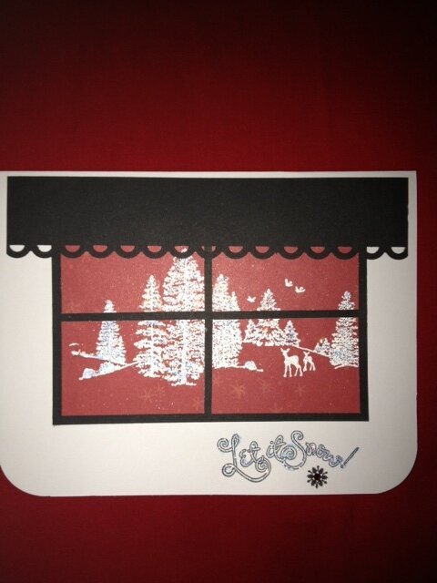 2012 Window Let it Snow card