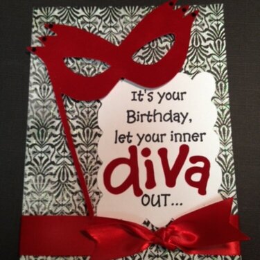 Diva birthday card