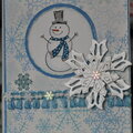 Snowman tunnel card