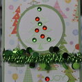 Christmas tree tunnel card