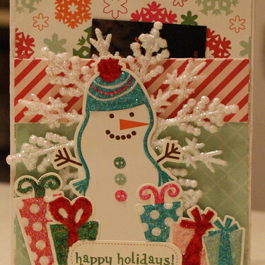 Happy Holiday Gift card holder