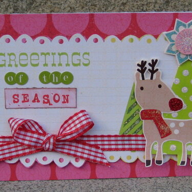 Greetings of the season card