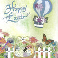 Happy Easter Hot Air Balloon card