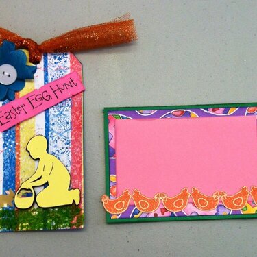 Journal box and tag for Easter swap