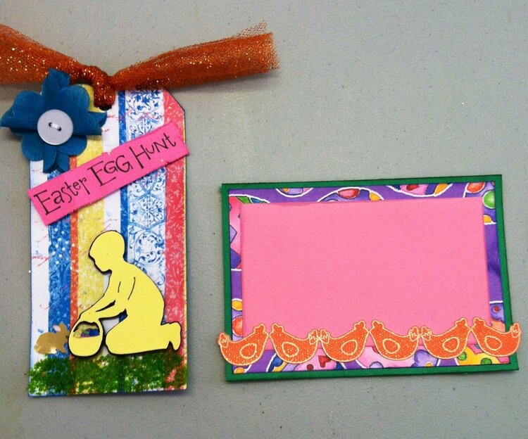 Journal box and tag for Easter swap