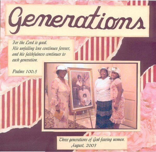 Generations--Scripture Inspired Challenge