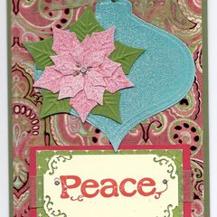 Christmas Card Pink Poinsettia