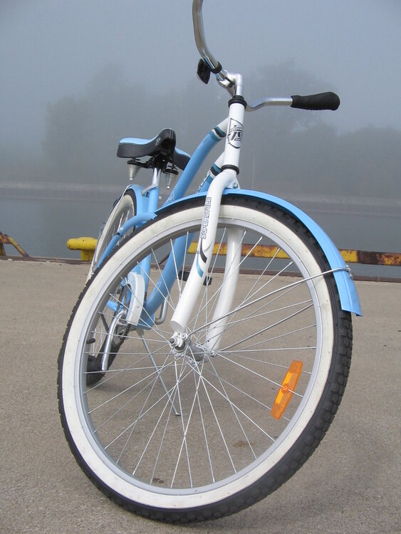 My Bike in the fog
