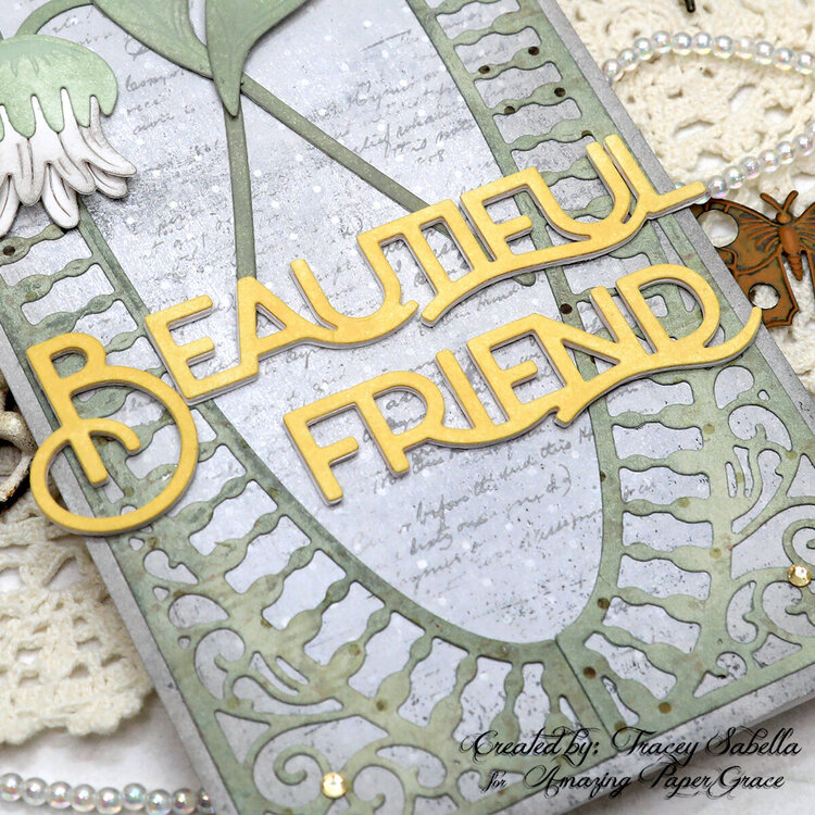 Beautiful Friend Card and Tag