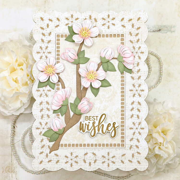 Cherry Blossom Wedding Card