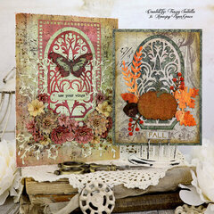 Beautiful Card Set with Amazing Paper Grace Fall Label Motifs