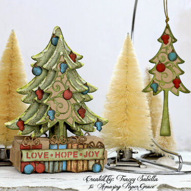 3D Christmas Tree and Ornament